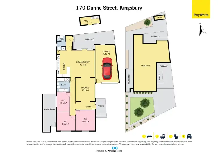 Floorplan of Homely house listing, 170 Dunne Street, Kingsbury VIC 3083