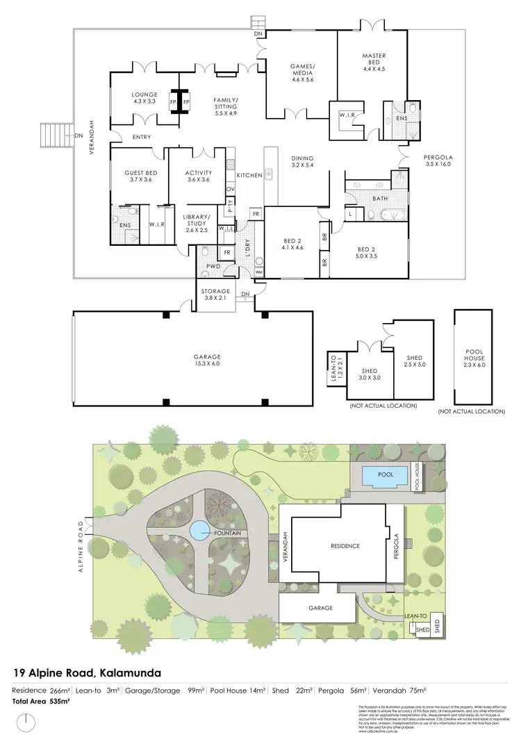 Floorplan of Homely house listing, 19 Alpine Road, Kalamunda WA 6076