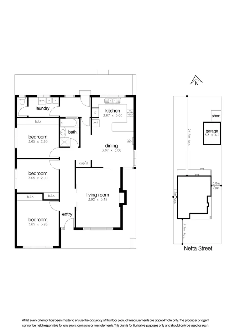 Floorplan of Homely house listing, 2a Netta Street, Altona North VIC 3025