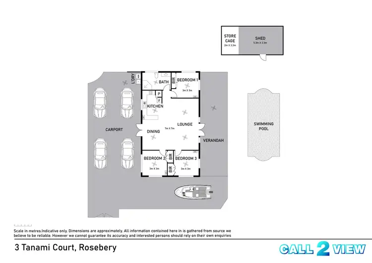 Floorplan of Homely house listing, 3 Tanami Court, Rosebery NT 832