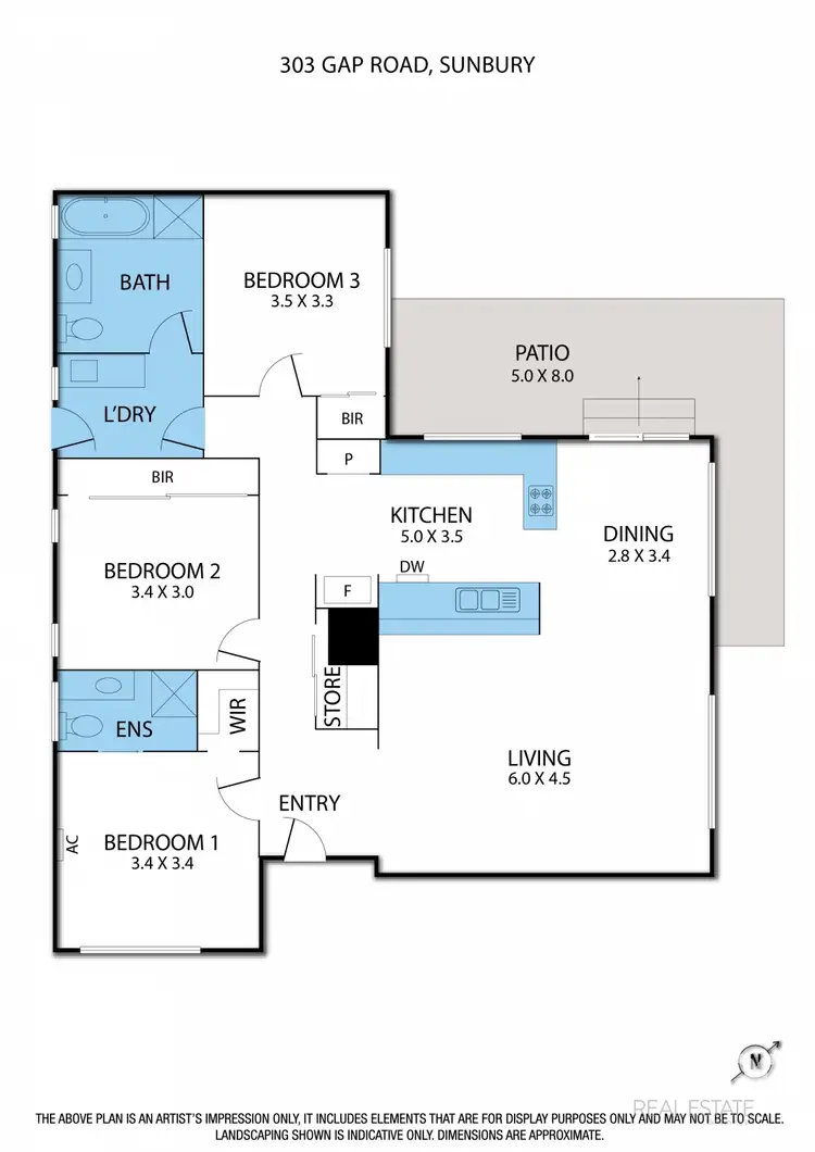 Floorplan of Homely house listing, 303 Gap Road, Sunbury VIC 3429