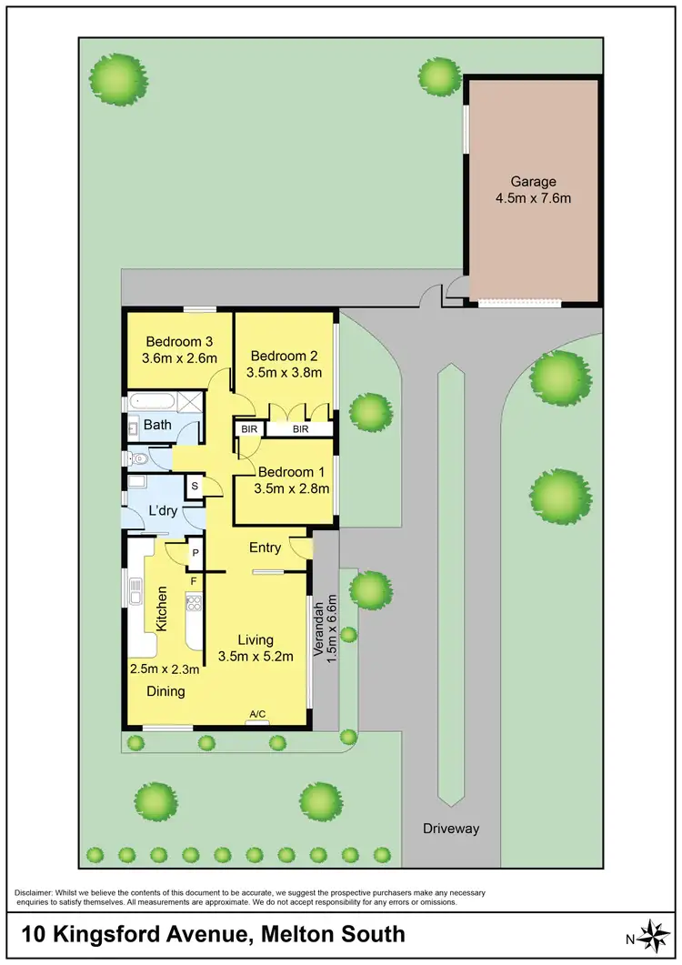Floorplan of Homely house listing, 10 Kingsford Avenue, Melton South VIC 3338