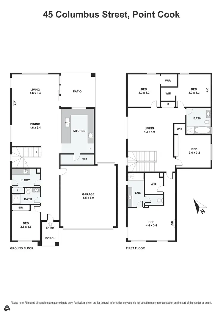 Floorplan of Homely house listing, 45 Columbus Street, Point Cook VIC 3030