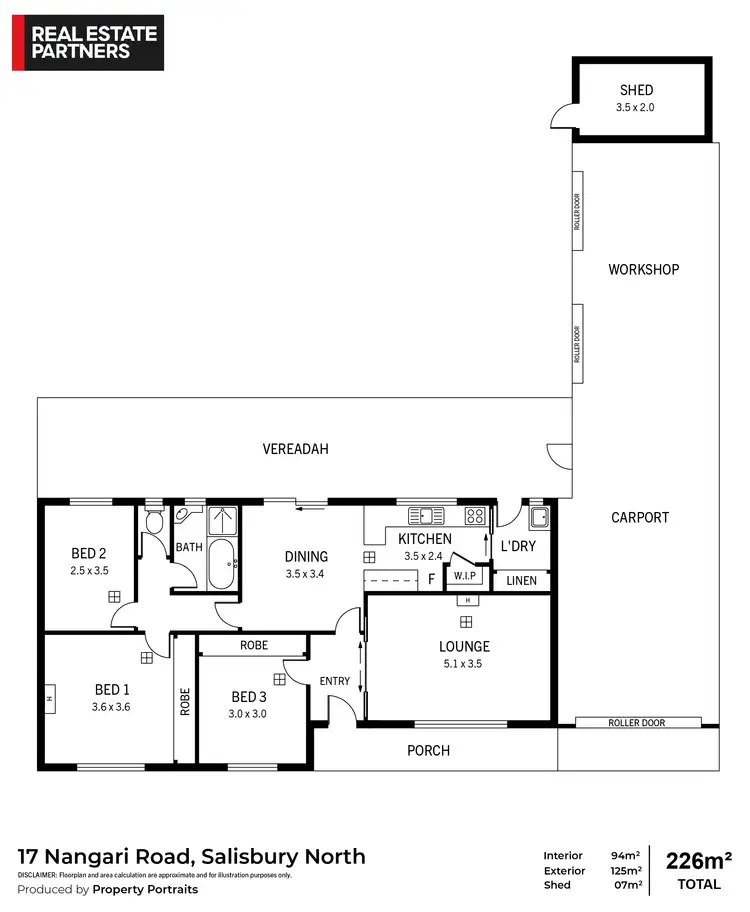 Floorplan of Homely house listing, 17 Nangari Road, Salisbury North SA 5108