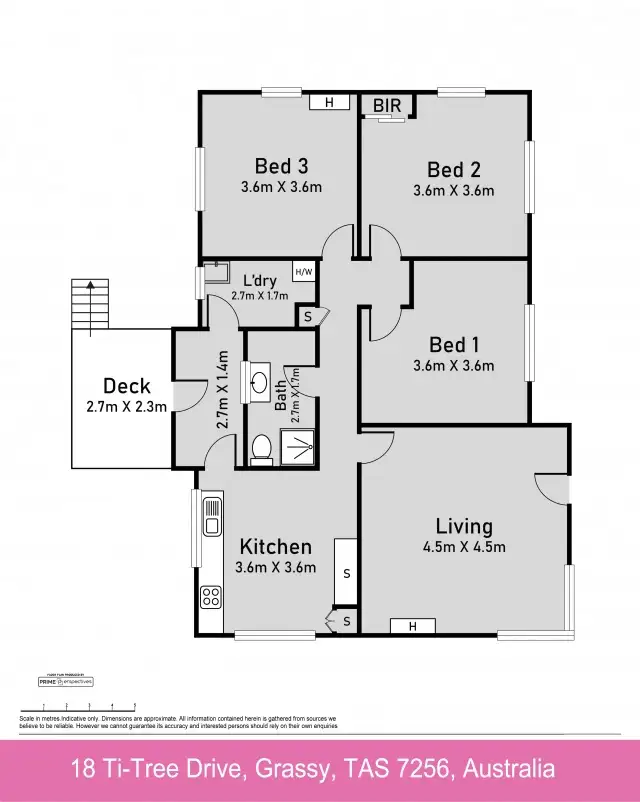 Floorplan of Homely house listing, 18 Ti-tree Drive, Grassy TAS 7256