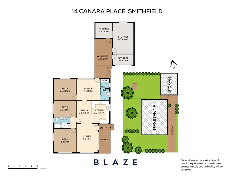 Floorplan of Homely house listing, 14 Canara Place, Smithfield NSW 2164