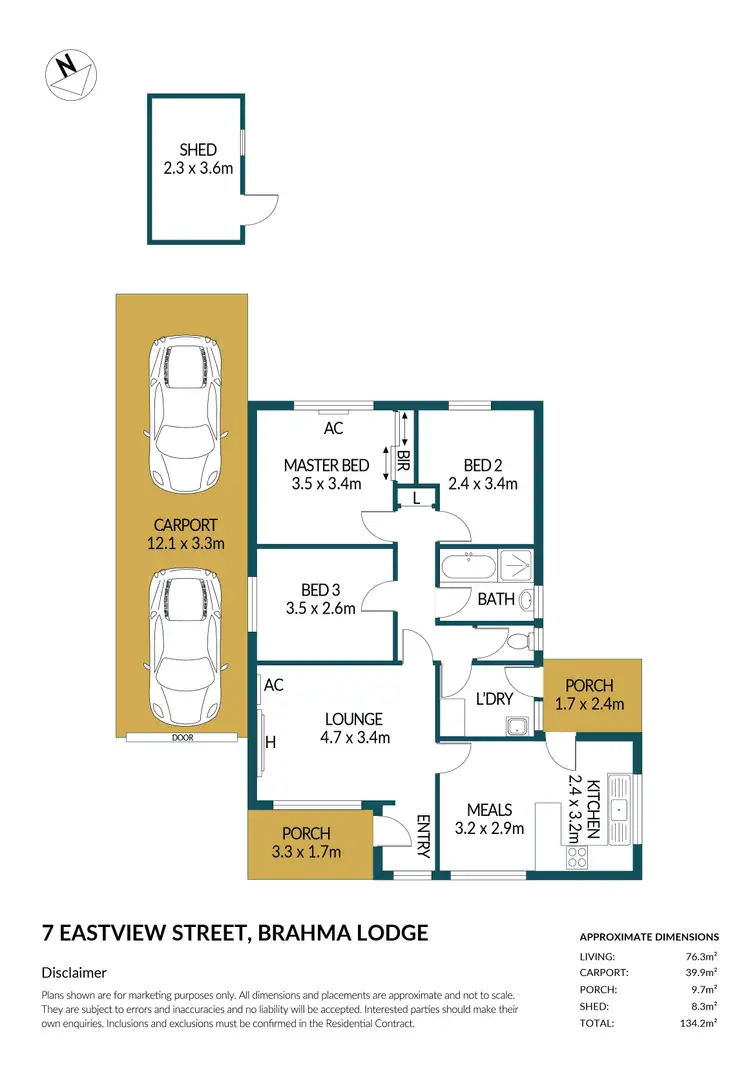 Floorplan of Homely house listing, 7 Eastview Street, Brahma Lodge SA 5109