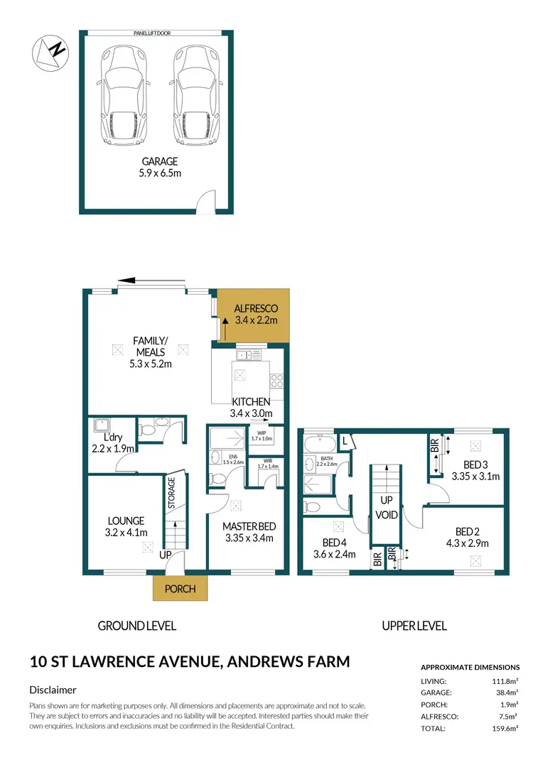 Floorplan of Homely house listing, 10 St Lawrence Avenue, Andrews Farm SA 5114