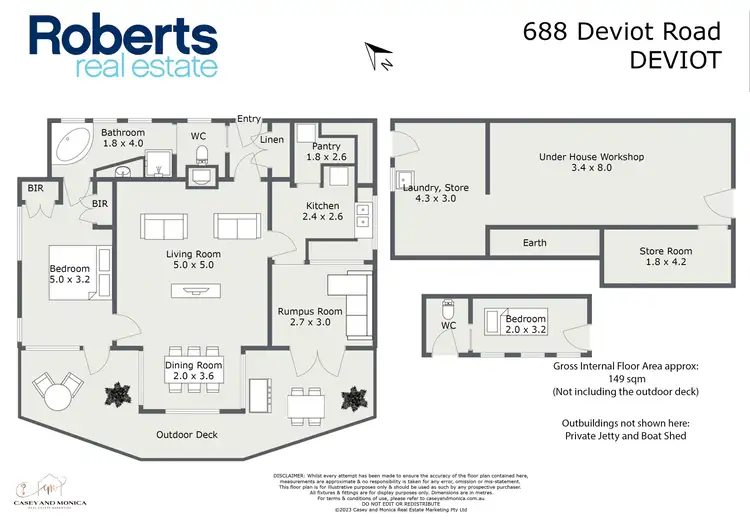 Floorplan of Homely house listing, 688 Deviot Road, Deviot TAS 7275