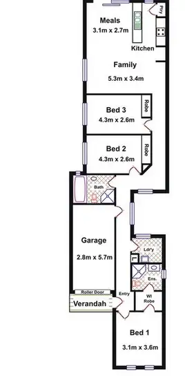 Floorplan of Homely house listing, 2A Munster Street, Windsor Gardens SA 5087