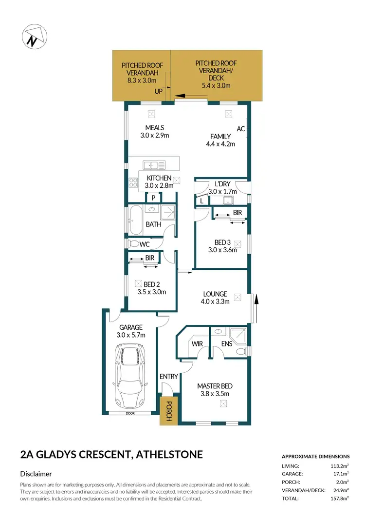 Floorplan of Homely house listing, 2A Gladys Crescent, Athelstone SA 5076