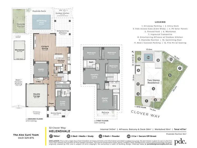 Floorplan of Homely house listing, 32 Clover Way, Helensvale QLD 4212