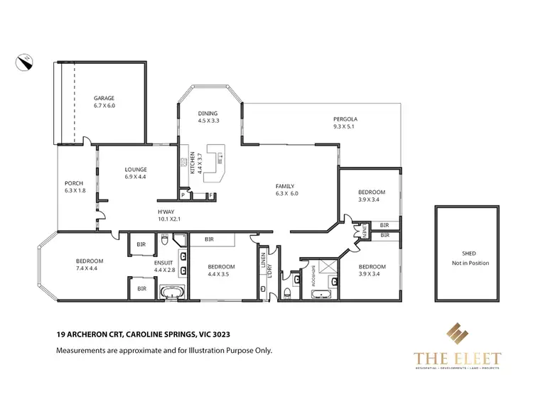 Floorplan of Homely house listing, 19 Archeron Court, Caroline Springs VIC 3023