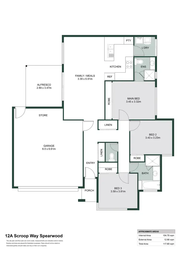 Floorplan of Homely house listing, 12A Scroop Way, Spearwood WA 6163