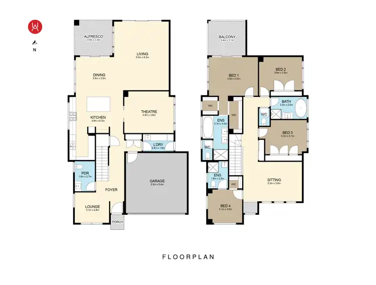 Floorplan of Homely house listing, 178 Village Circuit, Gregory Hills NSW 2557