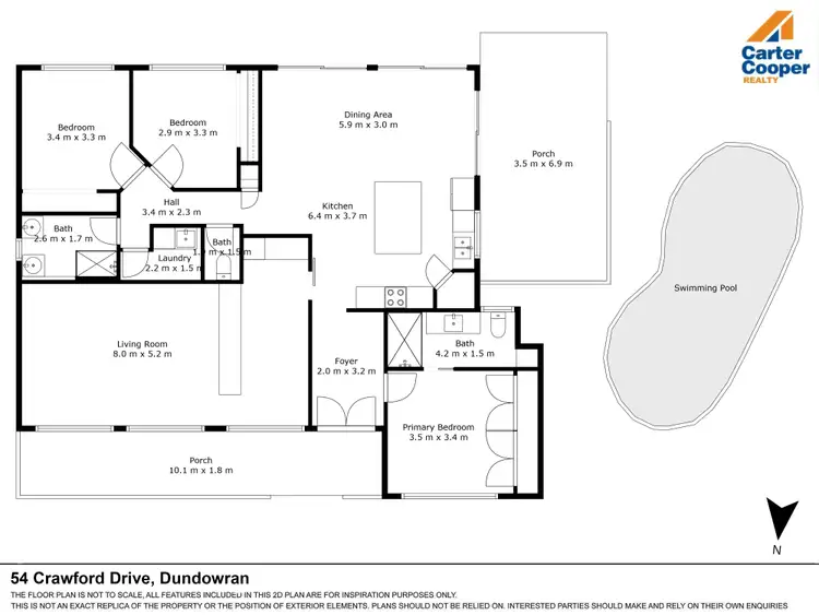 Floorplan of Homely house listing, 54 Crawford Drive, Dundowran QLD 4655