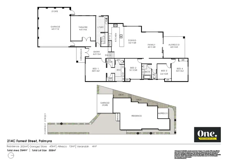 Floorplan of Homely house listing, 214C Forrest Street, Palmyra WA 6157