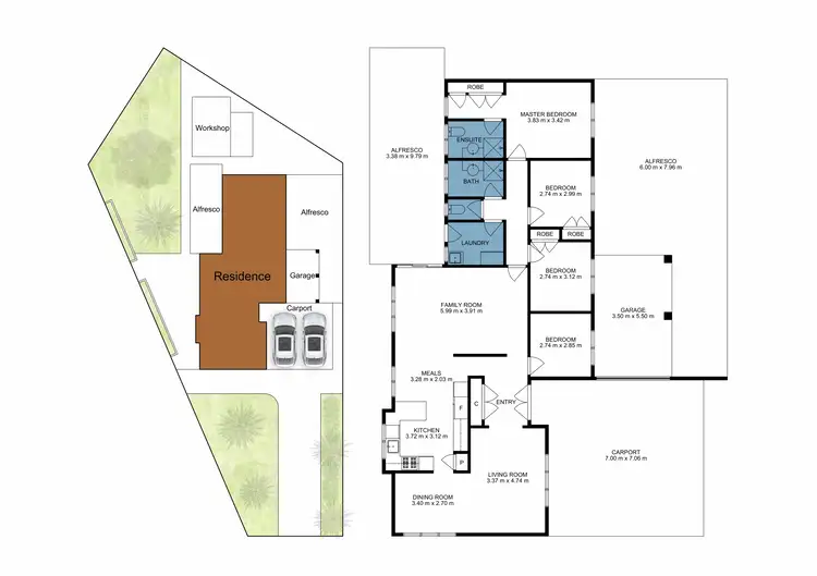 Floorplan of Homely house listing, 13 Omaha Court, Gosnells WA 6110