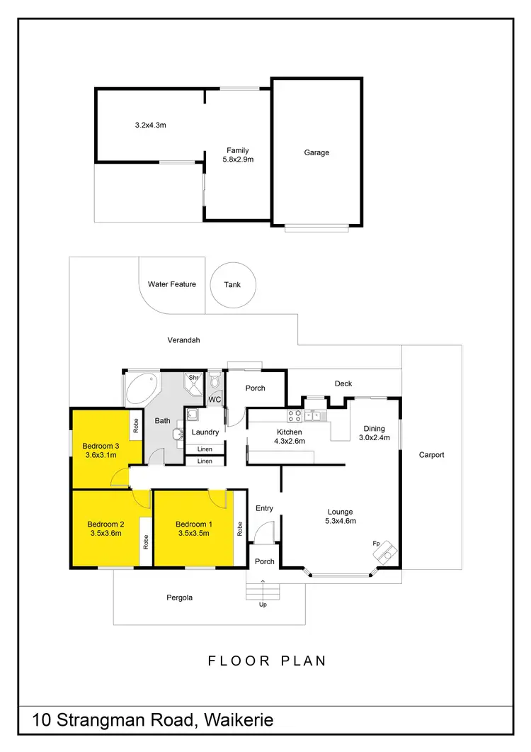 Floorplan of Homely house listing, 10 Strangman Road, Waikerie SA 5330