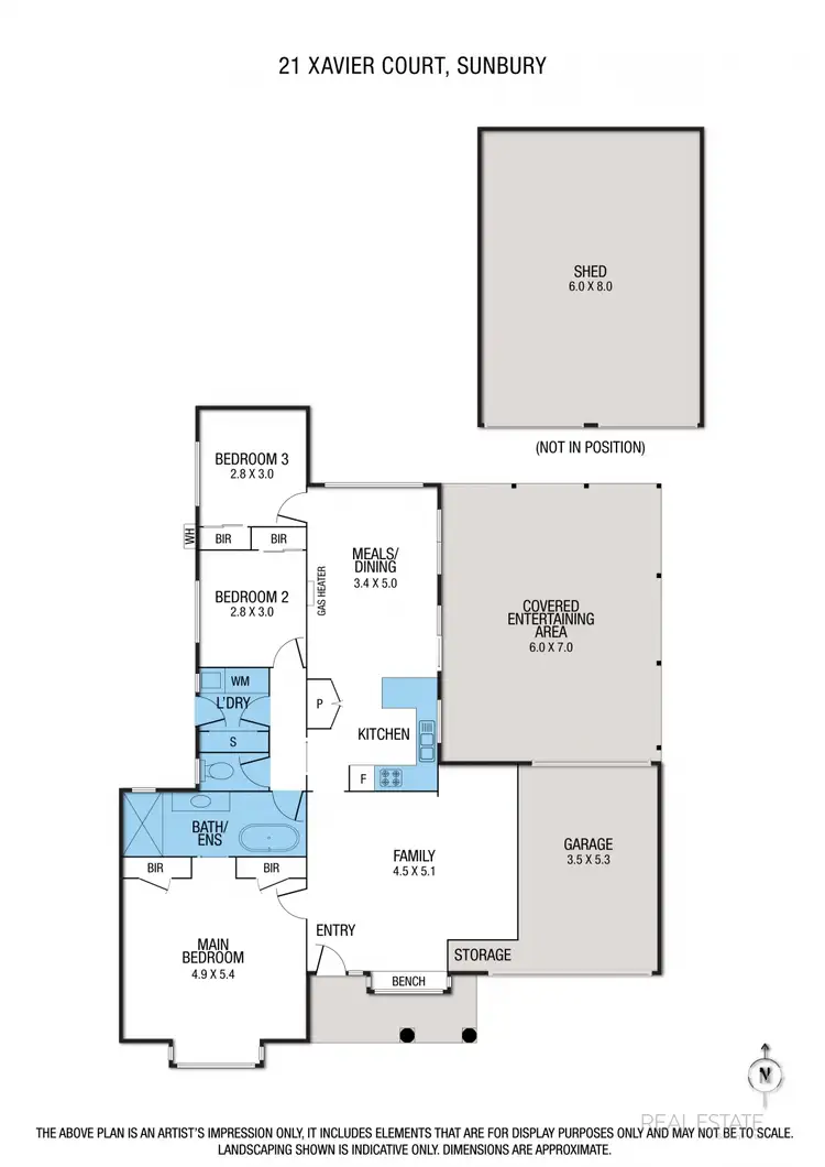 Floorplan of Homely house listing, 21 Xavier Court, Sunbury VIC 3429