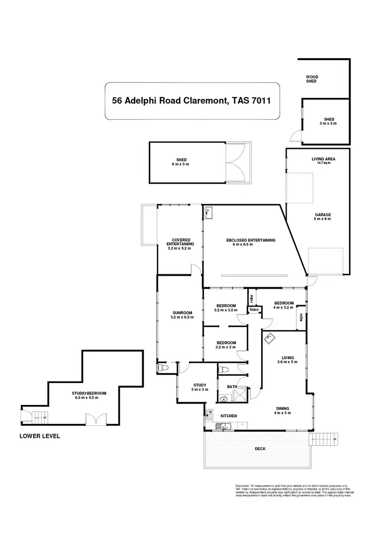 Floorplan of Homely house listing, 56 Adelphi Road, Claremont TAS 7011