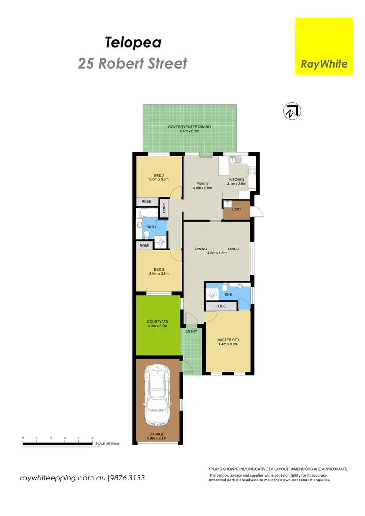 Floorplan of Homely semi-detached listing, 25 Robert Street, Telopea NSW 2117