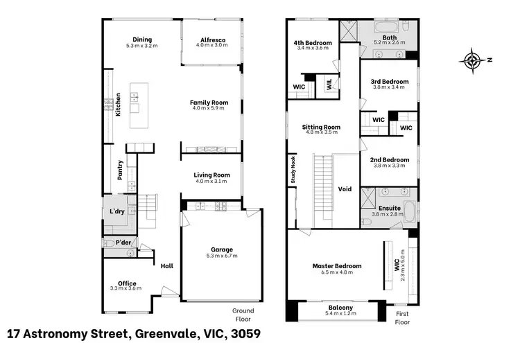 Floorplan of Homely house listing, 17 Astronomy Street, Greenvale VIC 3059