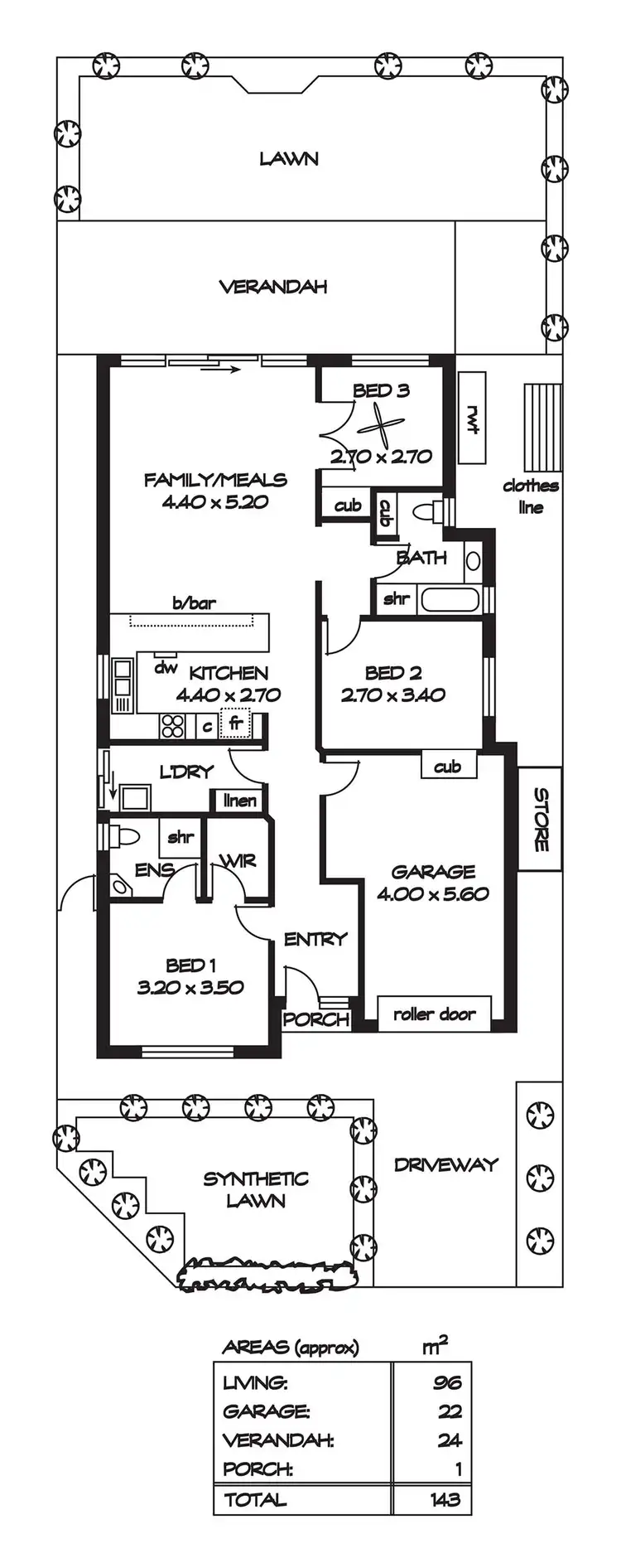 Floorplan of Homely house listing, 16 Manoora Street, Greenacres SA 5086