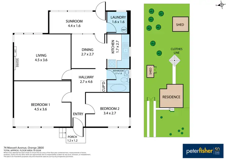 Floorplan of Homely house listing, 74 Maxwell Avenue, Orange NSW 2800
