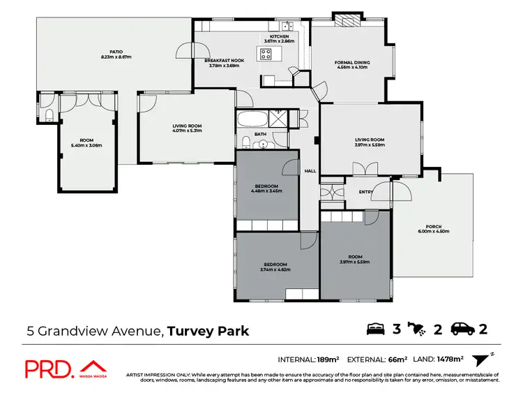 Floorplan of Homely house listing, 5 Grandview Avenue, Turvey Park NSW 2650