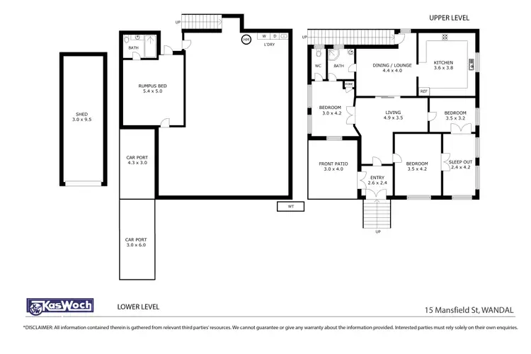 Floorplan of Homely house listing, 15 MANSFIELD STREET, Wandal QLD 4700