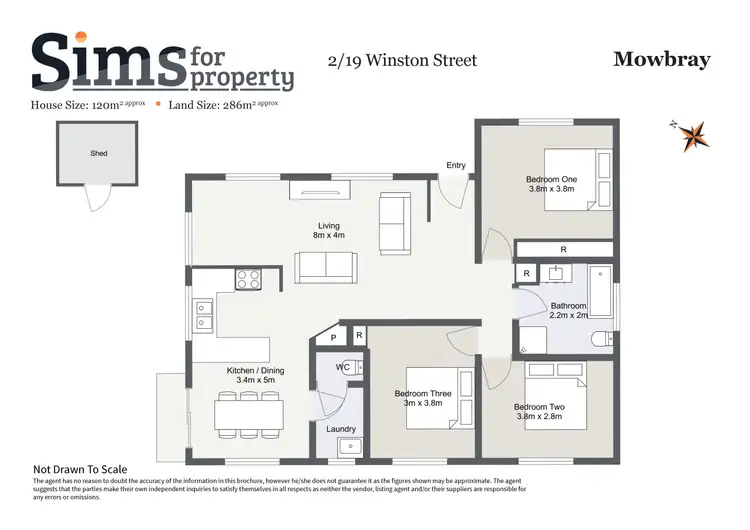 Floorplan of Homely house listing, 2/19 Winston Street, Mowbray TAS 7248