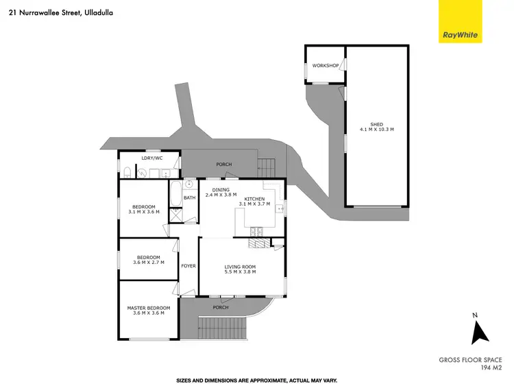 Floorplan of Homely house listing, 21 Nurrawallee St, Ulladulla NSW 2539