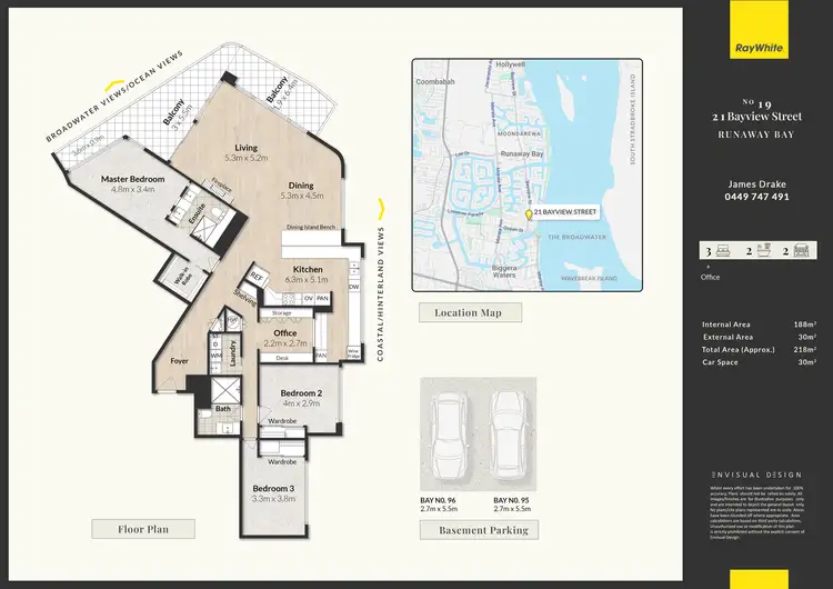 Floorplan of Homely apartment listing, 19/21 Bayview Street, Runaway Bay QLD 4216