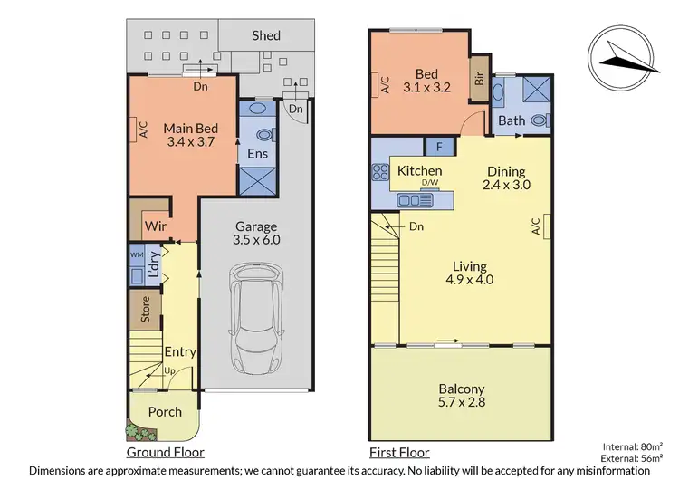 Floorplan of Homely townhouse listing, 5/203 Boronia Road, Boronia VIC 3155