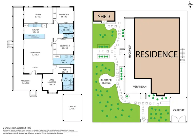 Floorplan of Homely house listing, 2 Shaw Street, West End QLD 4810