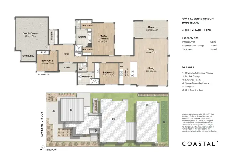 Floorplan of Homely house listing, 6044 Lucerne Circuit, Hope Island QLD 4212