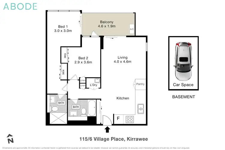 Floorplan of Homely apartment listing, 115/6 Village Place, Kirrawee NSW 2232