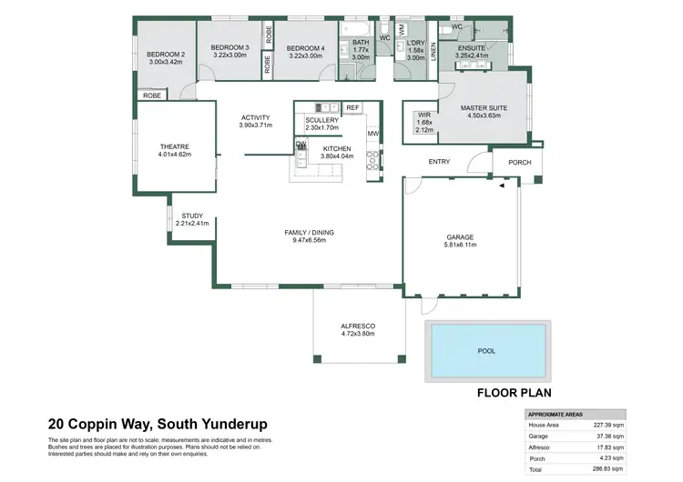 Floorplan of Homely house listing, 20 Coppin Way, South Yunderup WA 6208
