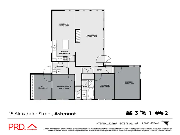 Floorplan of Homely house listing, 15 Alexander Street, Ashmont NSW 2650