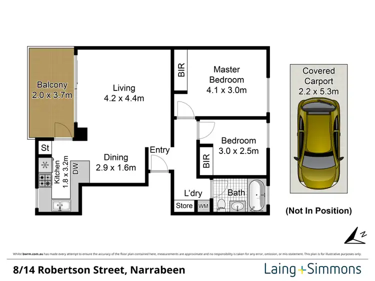 Floorplan of Homely apartment listing, 8/14-16 Robertson Street, Narrabeen NSW 2101