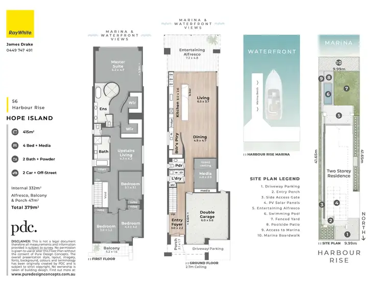 Floorplan of Homely house listing, 56 Harbour Rise, Hope Island QLD 4212