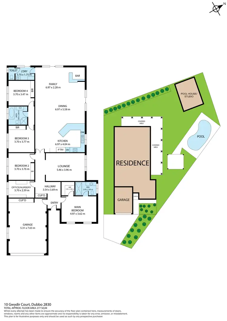 Floorplan of Homely house listing, 10 Gwydir Court, Dubbo NSW 2830