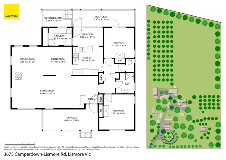 Floorplan of Homely rural property listing, 3675 Camperdown-Lismore Road, Lismore VIC 3324