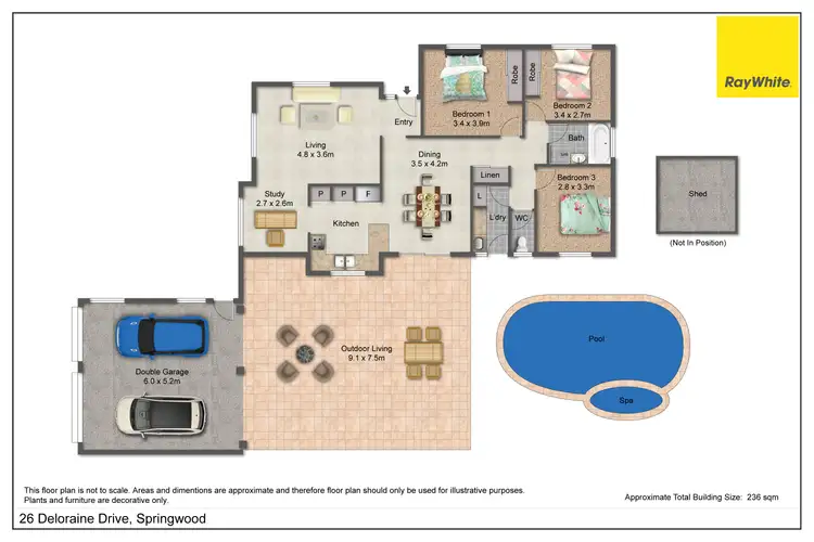 Floorplan of Homely house listing, 26 Deloraine Drive, Springwood QLD 4127