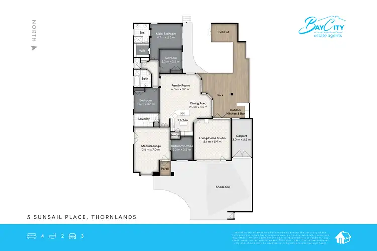Floorplan of Homely house listing, 5 SUNSAIL PLACE, Thornlands QLD 4164