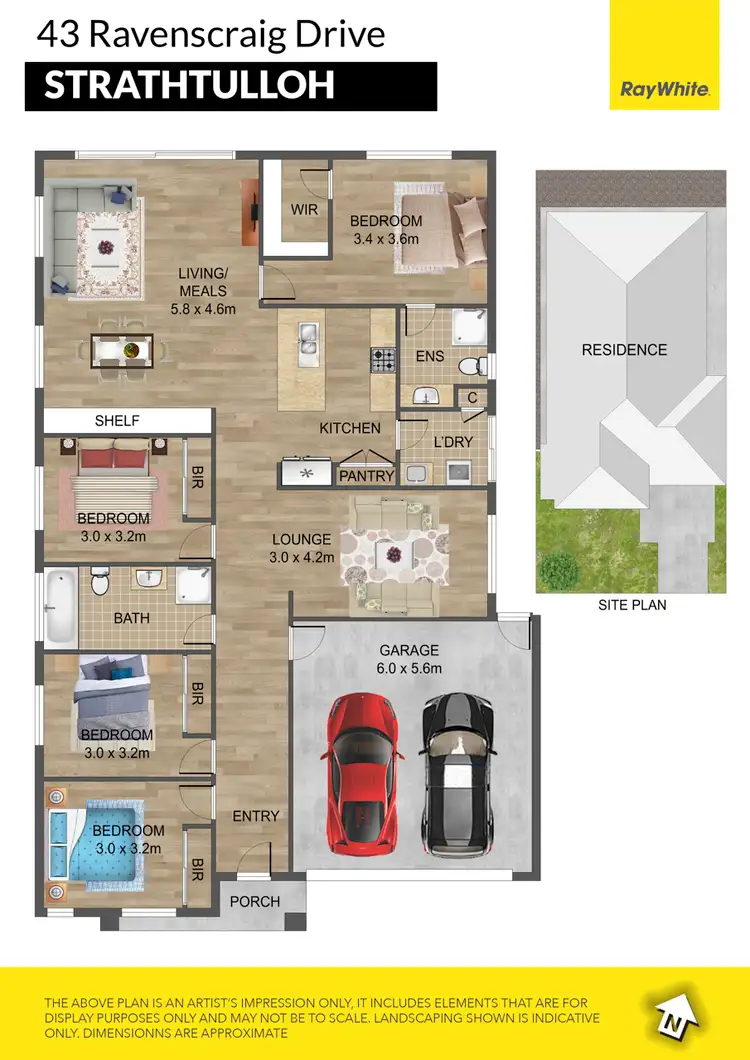 Floorplan of Homely house listing, 43 Ravenscraig Drive, Strathtulloh VIC 3338