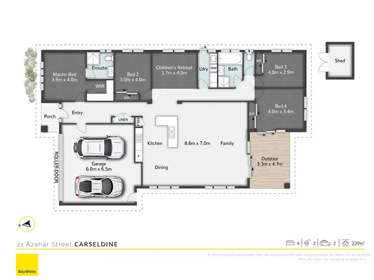 Floorplan of Homely house listing, 21 Azahar Street, Carseldine QLD 4034
