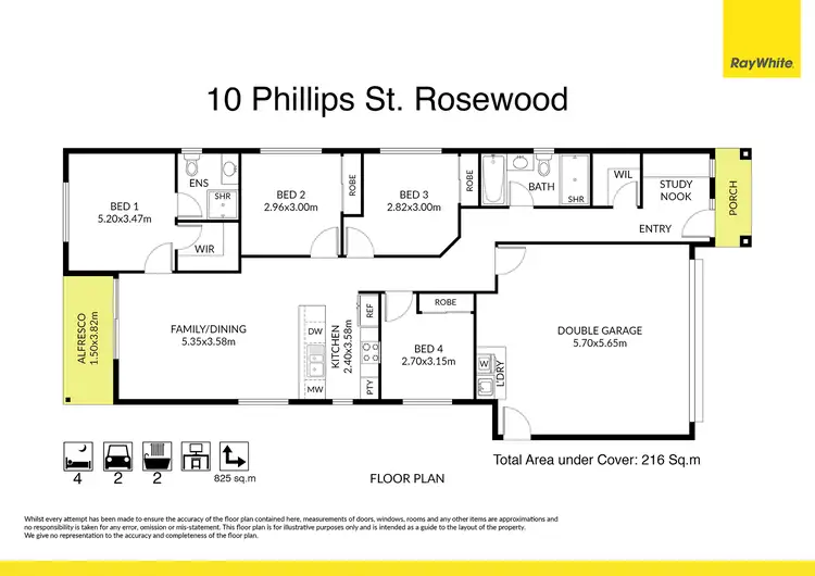 Floorplan of Homely house listing, 10 Philip Street, Rosewood QLD 4340