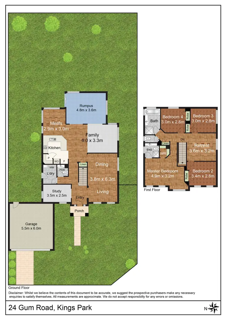 Floorplan of Homely house listing, 24 Gum Road, Kings Park VIC 3021